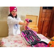 EXTOL LADY VRTACÍ ŠROUBOVÁK AKU, RŮŽOVÝ, 12V LI-ION, 1300MAH, V TAŠCE, 402401 - AKU NÁŘADÍ