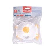 EXTOL PREMIUM RESPIRÁTORY SADA 5KS S VÝDECHOVÝM VENTILEM, TŘÍDA FFP2 NR, TVAROVANÉ, 8856724 - RESPIRÁTORY - PŘÍSLUŠENSTVÍ A DOPLŇKY