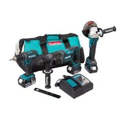Makita DLX3078TX1 - Aku sada DGA504+DHR241+DDF482 Li-ion LXT 18V/5,0Ah