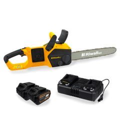 Riwall PRO RACS 4020i SET aku řetězová pila 2 x 20 V + 2x 4 Ah baterie + duální rychlonabíječka 4,5 A
