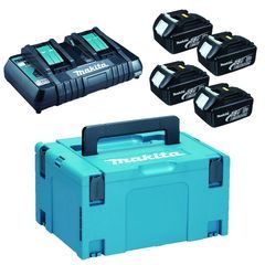 Makita 197970-3 - sada Li-ion LXT 18V 4xBL1830B+DC18RD+Makpac