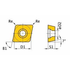 Břitové destičky C/80°, 5 ks