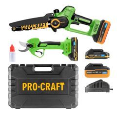 Sada aku ruční pilka PKA35Li a nůžky na větve ES25Li Procraft PA168SET | PA168SET Procraft