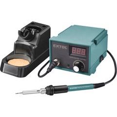 EXTOL INDUSTRIAL stanice pájecí s LCD a elektronickou regulací teploty a kalibrací, 8794520