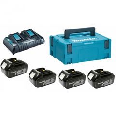 Makita 198091-4 - sada Li-ion LXT 18V 4ksBL1860B+1ksDvojnabíječkaDC18RD+1ksMakpac