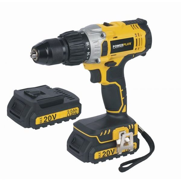 POWERPLUS POWX00445 AKU PŘÍKLEPOVÝ ŠROUBOVÁK / VRTAČKA 20V LI-ION 2BAT - AKU NÁŘADÍ{% if zbozi.kategorie.adresa_nazvy[0] != zbozi.kategorie.nazev %} - AKU NÁŘADÍ{% endif %}