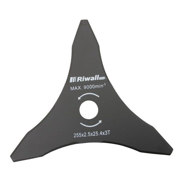 RIWALL PRO ŽACÍ NŮŽ TŘÍZUBÝ KE KŘOVINOŘEZU PR. 255MM, VNITŘNÍ PRŮMĚR 25,4MM, TLOUŠŤKA 2,5MM - PRO KŘOVINOŘEZY, STRUNOVÉ SEKAČKY{% if zbozi.kategorie.adresa_nazvy[0] != zbozi.kategorie.nazev %} - PŘÍSLUŠENSTVÍ A DOPLŇKY{% endif %}