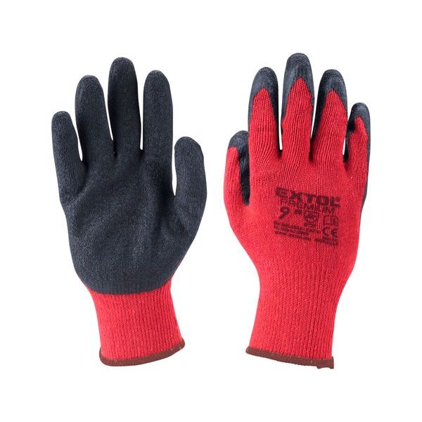 EXTOL PREMIUM RUKAVICE BAVLNĚNÉ POLOMÁČENÉ V LATEXU, VELIKOST 9", 8856641 - RUKAVICE PRACOVNÍ RŮZNÉ{% if zbozi.kategorie.adresa_nazvy[0] != zbozi.kategorie.nazev %} - PŘÍSLUŠENSTVÍ A DOPLŇKY{% endif %}