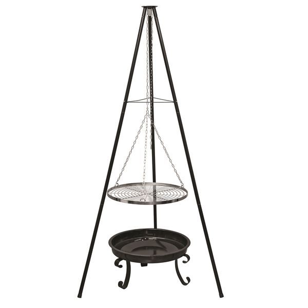 ACTIVA OKLAHOMA SMART ZÁVĚSNÝ GRIL PR. 56 CM NA TROJNOŽCE - GRILY NA DŘEVĚNÉ UHLÍ{% if zbozi.kategorie.adresa_nazvy[0] != zbozi.kategorie.nazev %} - ZAHRADNÍ STROJE A TECHNIKA{% endif %}