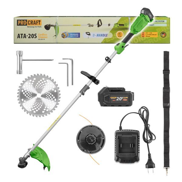 AKU KŘOVINOŘEZ PROCRAFT ATA-20S | ATA-20S PROCRAFT - AKU KŘOVINOŘEZY{% if zbozi.kategorie.adresa_nazvy[0] != zbozi.kategorie.nazev %} - ZAHRADNÍ STROJE A TECHNIKA{% endif %}