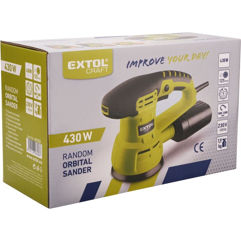 EXTOL CRAFT BRUSKA EXCENTRICKÁ, 125MM, 430W, 407202 - ELEKTRO NÁŘADÍ