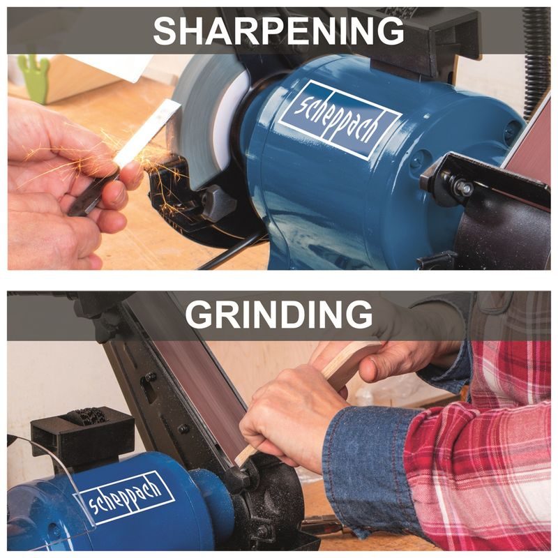 SCHEPPACH BGS 700 KOMBINOVANÁ KOTOUČOVÁ A PÁSOVÁ BRUSKA - ELEKTRO NÁŘADÍ