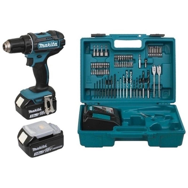 MAKITA DDF482RFX1 - AKU VRTACÍ ŠROUBOVÁK S PŘÍSLUŠENSTVÍM LI-ION LXT 18V/3,0 AH - AKU NÁŘADÍ