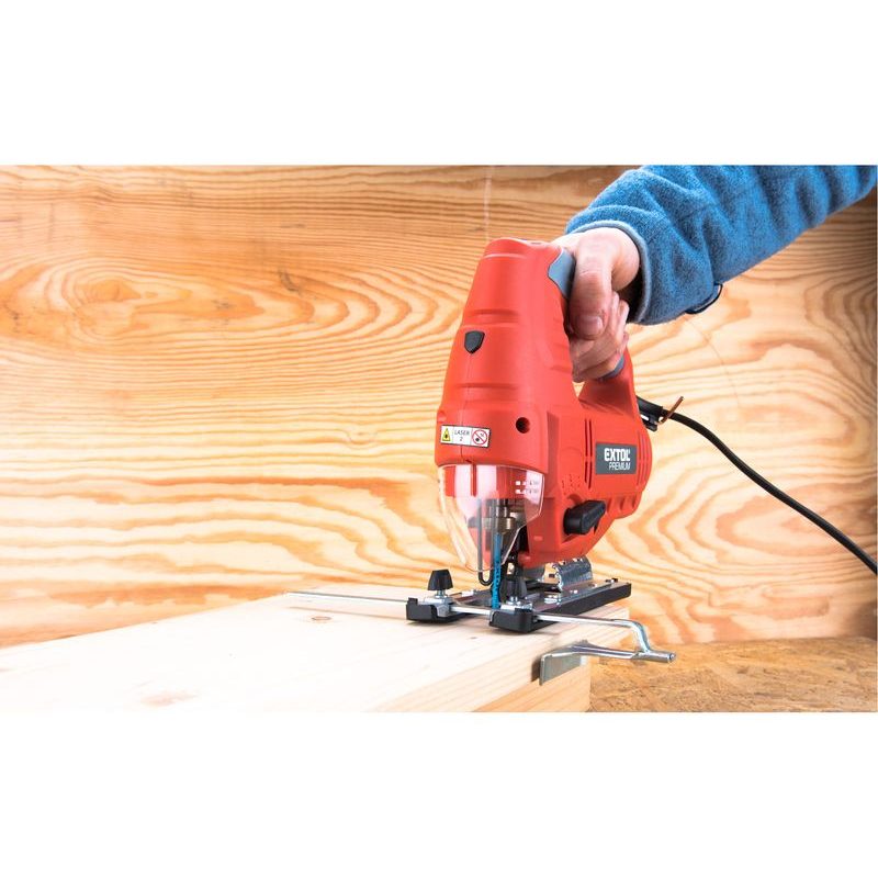 EXTOL PREMIUM PILA PŘÍMOČARÁ S LASEREM A SVĚTLEM, 800W, 8893103 - ELEKTRO NÁŘADÍ