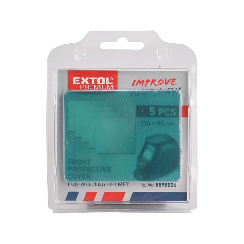 EXTOL PREMIUM KRYT NÁHRADNÍ PRO SVÁŘECÍ KUKLU, 5KS, 116X89,5MM, 8898026A - ELEKTRO NÁŘADÍ