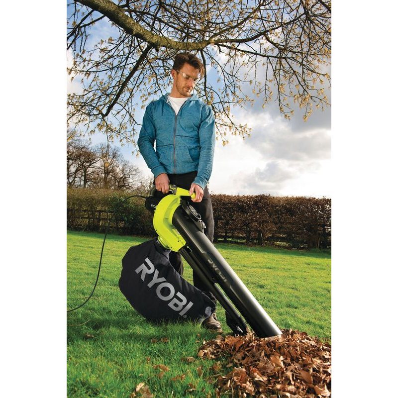 RYOBI RBV 3000 CESV VYSAVAČ/FOUKAČ S ELEKTRICKÝM MOTOREM - ELEKTRICKÉ VYSAVAČE LISTÍ - ZAHRADNÍ STROJE A TECHNIKA