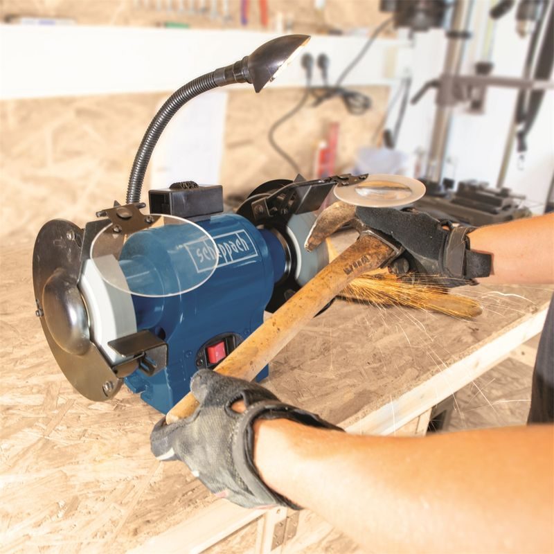 SCHEPPACH BG 200 DVOUKOTOUČOVÁ BRUSKA S INDUKČNÍM MOTOREM - ELEKTRO NÁŘADÍ