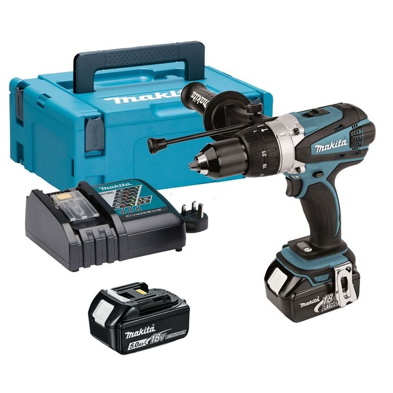 MAKITA DHP458RTJ - AKU PŘÍKLEPOVÝ ŠROUBOVÁK LI-ION LXT 18V/5,0 AH,MAKPAC - AKU NÁŘADÍ