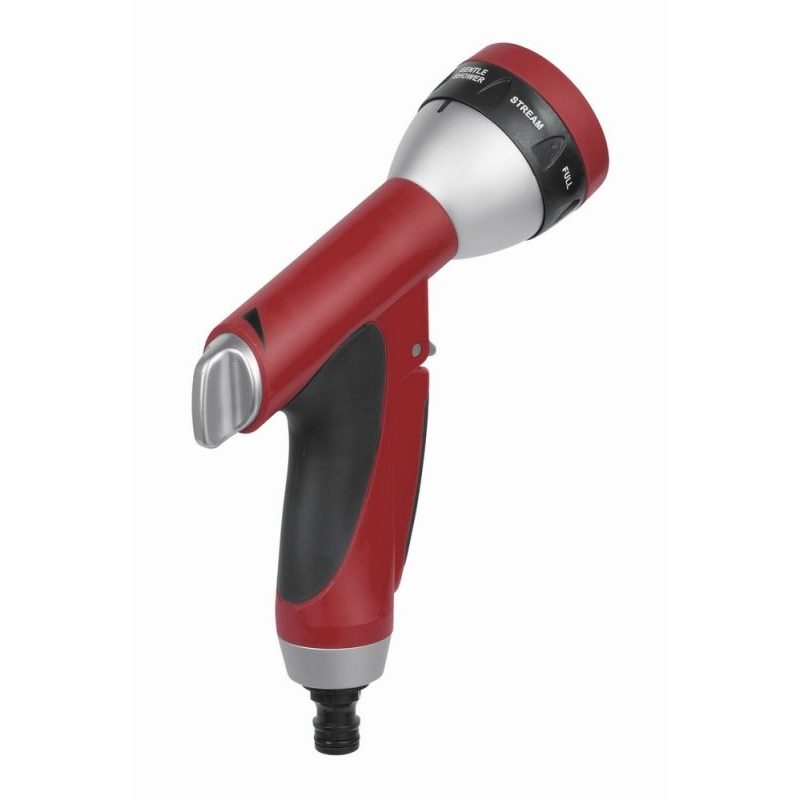 KREATOR KRTGR6132 POSTŘIKOVAČ ZAHRADNÍ NA HADICI 7 FUNKCÍ SPRCHA S REGULACÍ PRŮTOKU - POSTŘIKOVACÍ HLAVICE - ZAVLAŽOVÁNÍ + HADICE