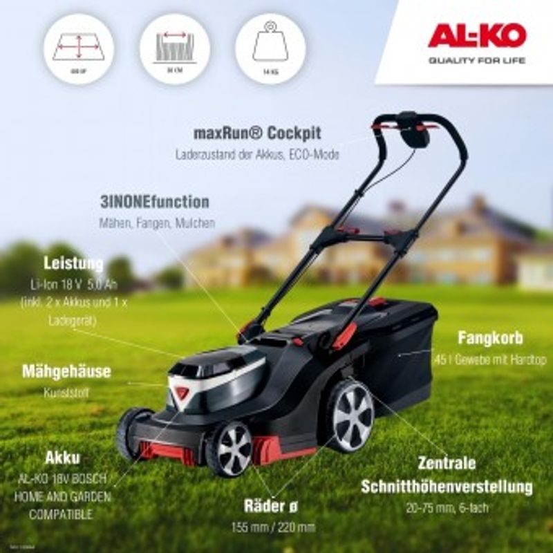 382 LI PREMIUM 18V SET AL-KO - AKUMULÁTOROVÉ SEKAČKY - SEKAČKY