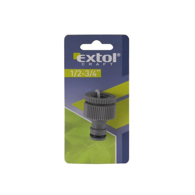 EXTOL CRAFT KONEKTOR NA KOHOUTEK, 1/2"-3/4", 70105 - PLASTOVÉ SPOJKY - ZAVLAŽOVÁNÍ + HADICE