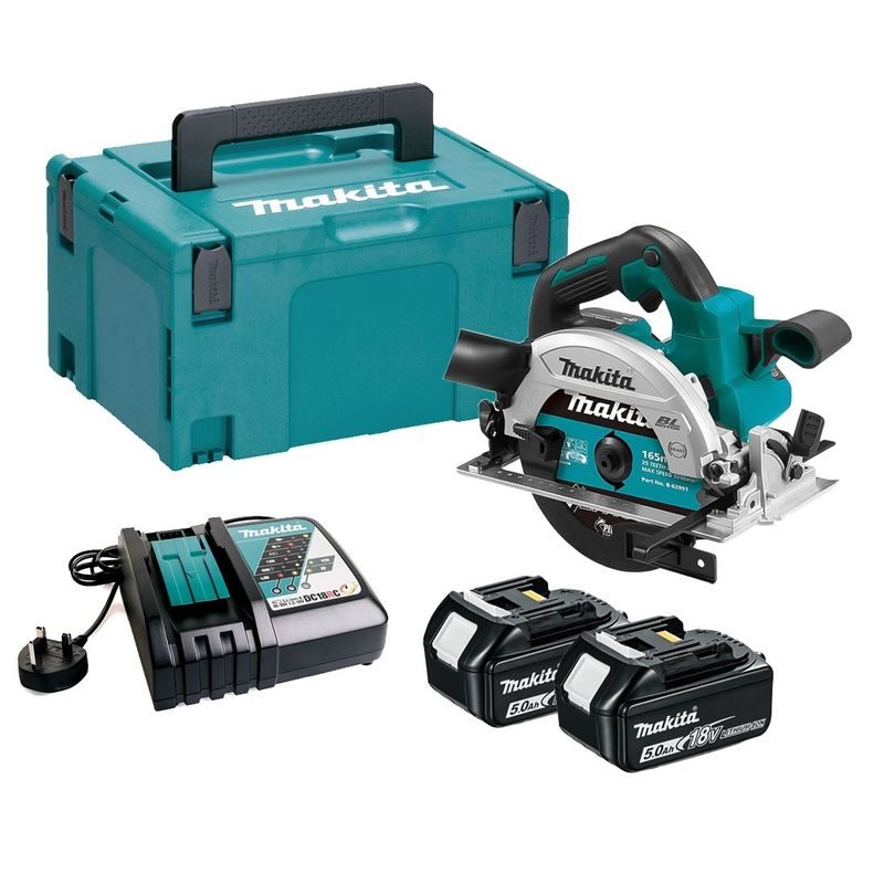 MAKITA DHS660RTJ - AKU BEZUHLÍKOVÁ OKRUŽNÍ PILA LI-ION LXT 18V/5,0AH - AKU NÁŘADÍ