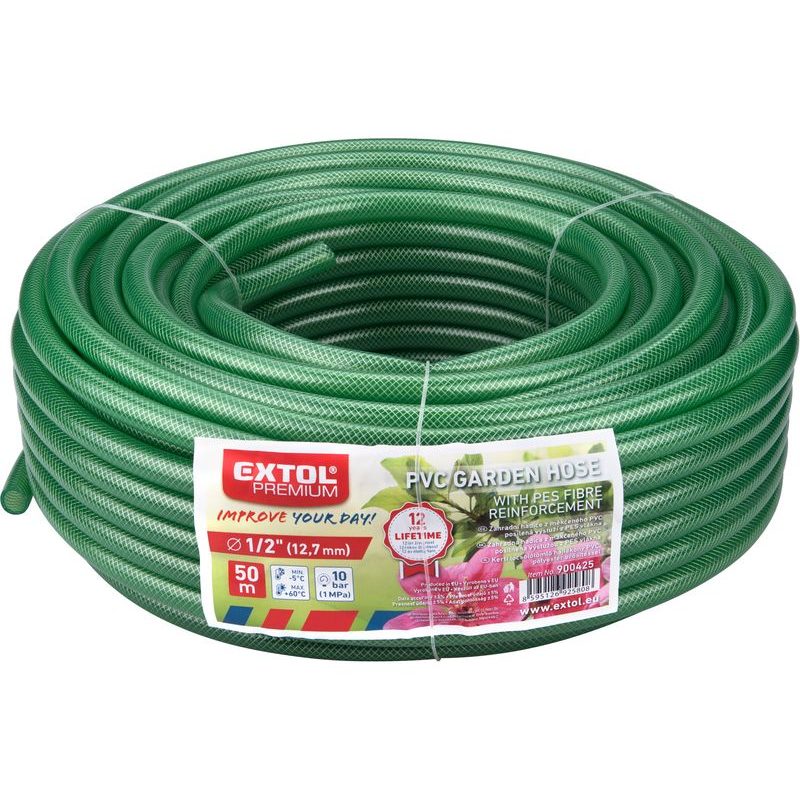 EXTOL PREMIUM HADICE ZAHRADNÍ PRŮHLEDNÁ GARDEN, 1/2",50M, 100G/M, 900425 - ZAHRADNÍ HADICE - ZAVLAŽOVÁNÍ + HADICE