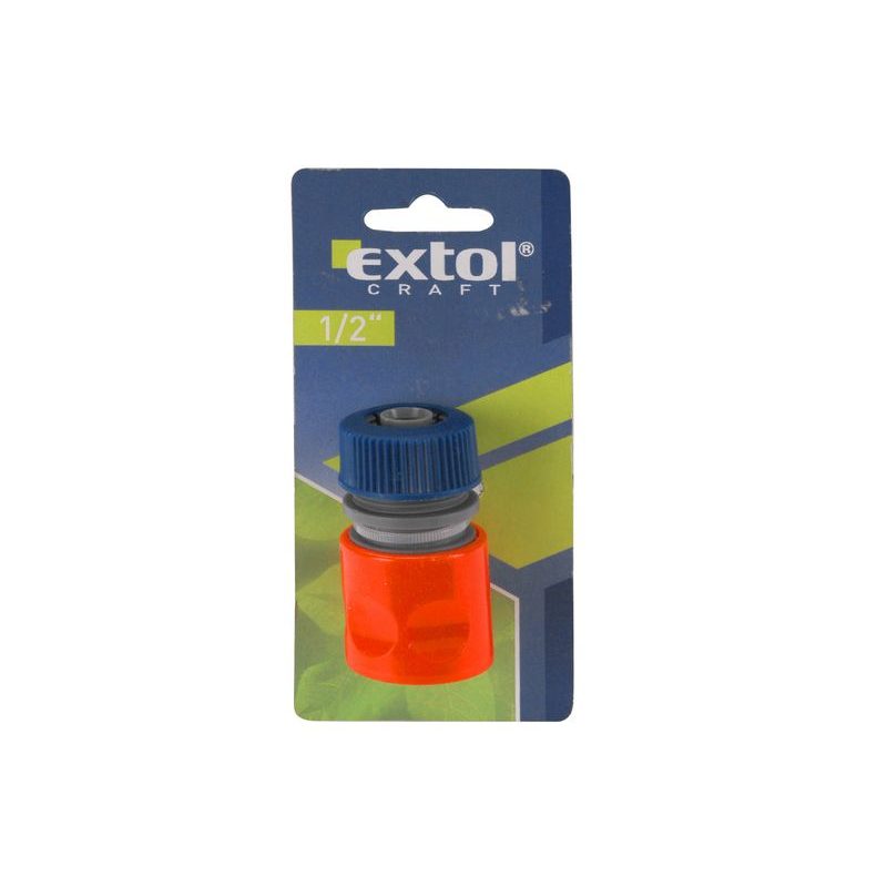 EXTOL CRAFT RYCHLOSPOJKA NA HADICI, 1/2" STOP VENTIL, 70102 - PLASTOVÉ SPOJKY - ZAVLAŽOVÁNÍ + HADICE