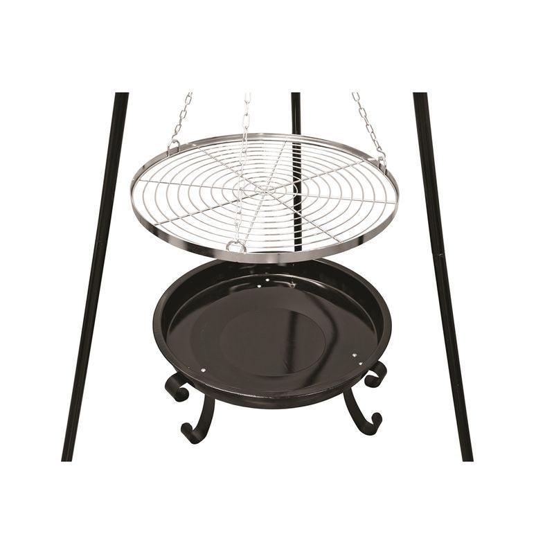 ACTIVA OKLAHOMA SMART ZÁVĚSNÝ GRIL PR. 56 CM NA TROJNOŽCE - GRILY NA DŘEVĚNÉ UHLÍ - ZAHRADNÍ STROJE A TECHNIKA