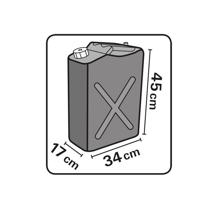 HERON-PRISLUSENSTVI KANYSTR OCELOVÝ NA BENZÍN, 20L, 8898143 - KANYSTRY - PŘÍSLUŠENSTVÍ A DOPLŇKY