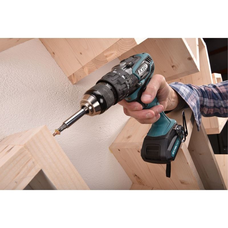 EXTOL INDUSTRIAL VRTACÍ ŠROUBOVÁK AKU S PŘÍKLEPEM, 18V LI-ION, 4 PÓLOVÝ MOTOR, 2000MAH, 8791110 - AKU NÁŘADÍ