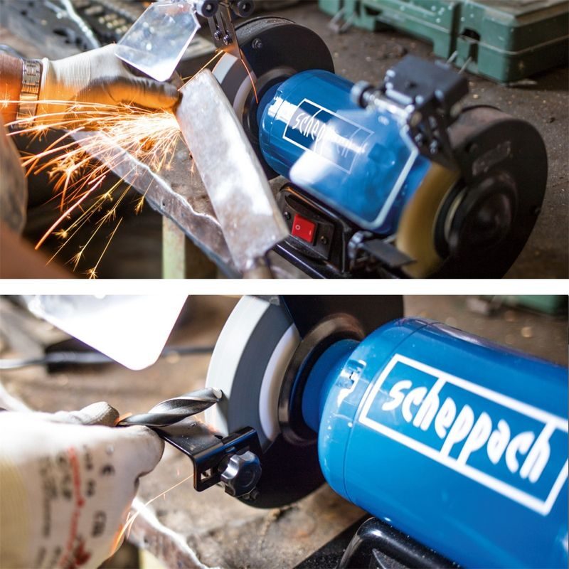 SCHEPPACH SM 150 L DVOUKOTOUČOVÁ BRUSKA - ELEKTRO NÁŘADÍ