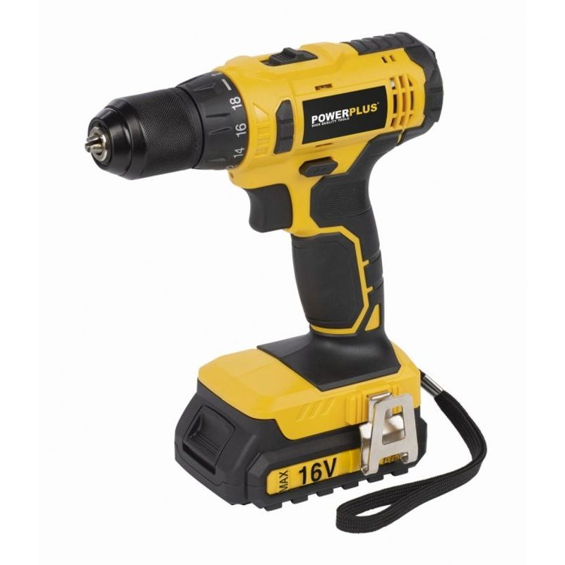 POWERPLUS POWX00425 AKU ŠROUBOVÁK / VRTAČKA 16V LI-ION 2BAT - AKU NÁŘADÍ
