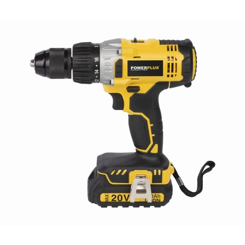 POWERPLUS POWX00445 AKU PŘÍKLEPOVÝ ŠROUBOVÁK / VRTAČKA 20V LI-ION 2BAT - AKU NÁŘADÍ