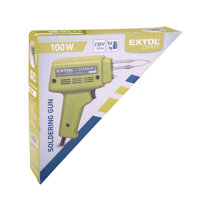 EXTOL CRAFT PISTOLE PÁJECÍ TRANSFORMÁTOROVÁ, 100W, 9920 - ELEKTRO NÁŘADÍ