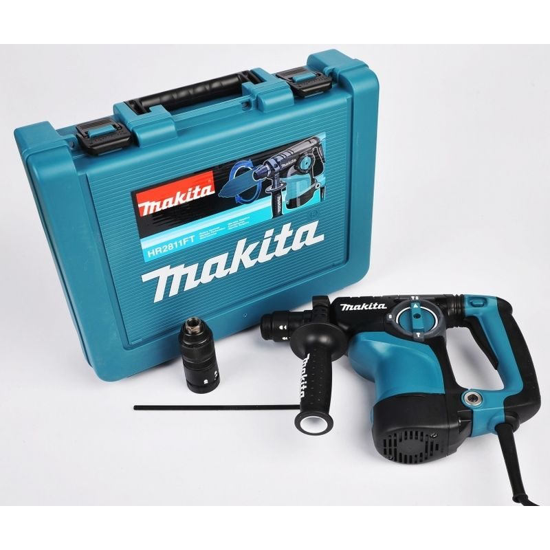 MAKITA HR2811FT - KOMBINOVANÉ KLADIVO S VÝMĚNNÝM SKLÍČIDLEM 2,9J,800W - ELEKTRO NÁŘADÍ
