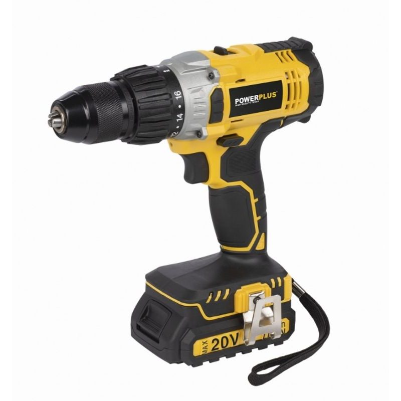 POWERPLUS POWX00445 AKU PŘÍKLEPOVÝ ŠROUBOVÁK / VRTAČKA 20V LI-ION 2BAT - AKU NÁŘADÍ