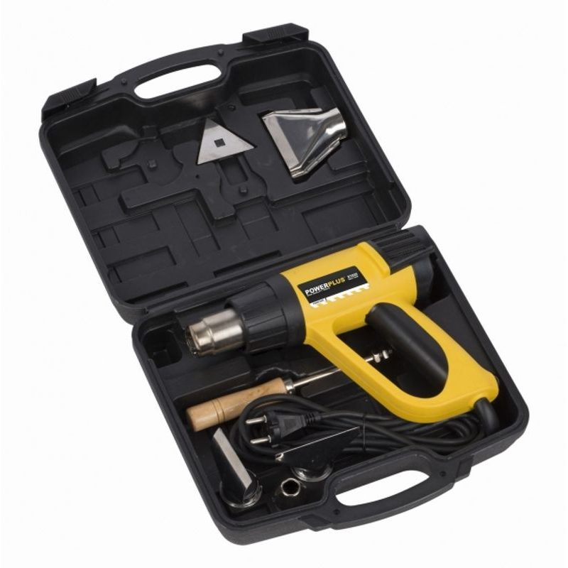 POWERPLUS POWX1025 HORKOVZDUŠNÁ PISTOLE 2 000 W LCD - ELEKTRO NÁŘADÍ
