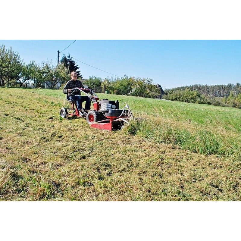POHONNÁ JEDNOTKA PANTER FD3-500 S ŘÍZENOU SEDAČKOU BPR A DVOUNOŽOVÝM MULČOVAČEM M121 - DAKR PANTER - DAKR