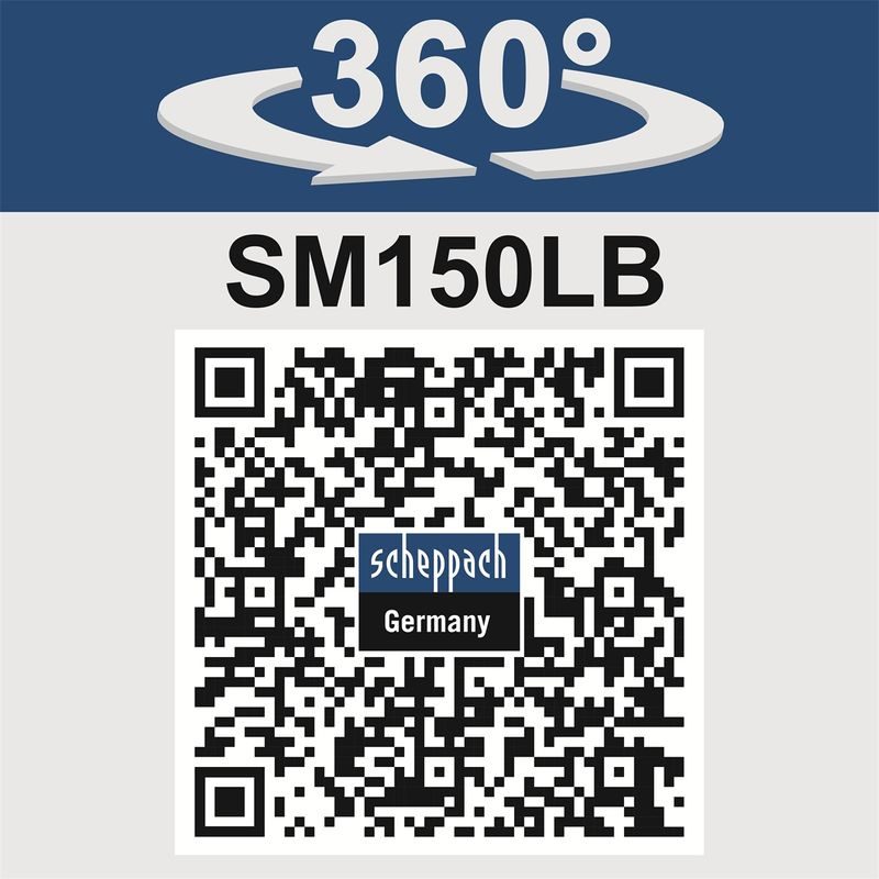 SCHEPPACH SM 150 LB DVOUKOTOUČOVÁ BRUSKA ( KOTOUČ / KARTÁČ ) - ELEKTRO NÁŘADÍ