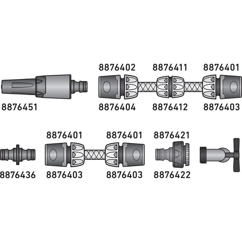 EXTOL PREMIUM RYCHLOSPOJKA NA HADICI, 1/2", 8876401 - PLASTOVÉ SPOJKY - ZAVLAŽOVÁNÍ + HADICE