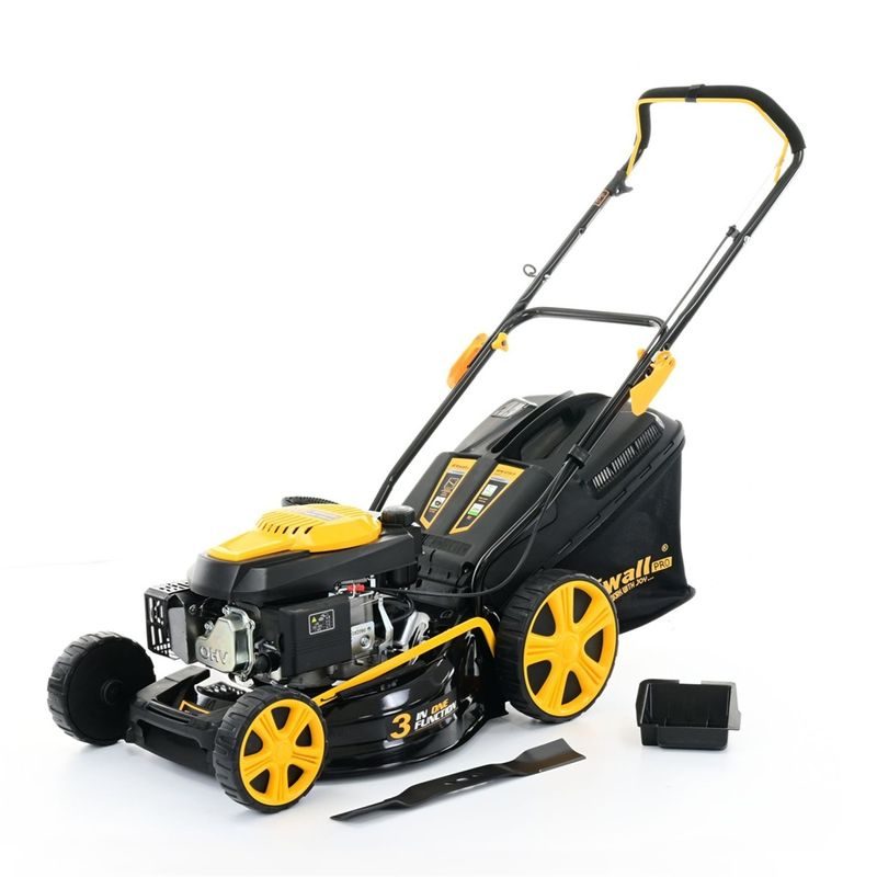 RIWALL PRO RPM 4735 P MULTIFUNKČNÍ TRAVNÍ SEKAČKA 3V1 BEZ POJEZDU - BENZÍNOVÉ SEKAČKY RIWALL - RIWALL