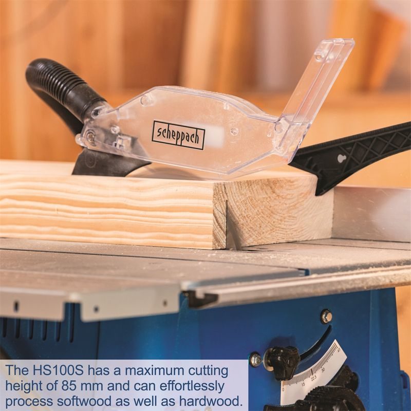 SCHEPPACH HS 100 S SPECIAL EDITION STOLOVÁ PILA + KOTOUČ PRO JEMNÉ ŘEZY - ELEKTRO NÁŘADÍ