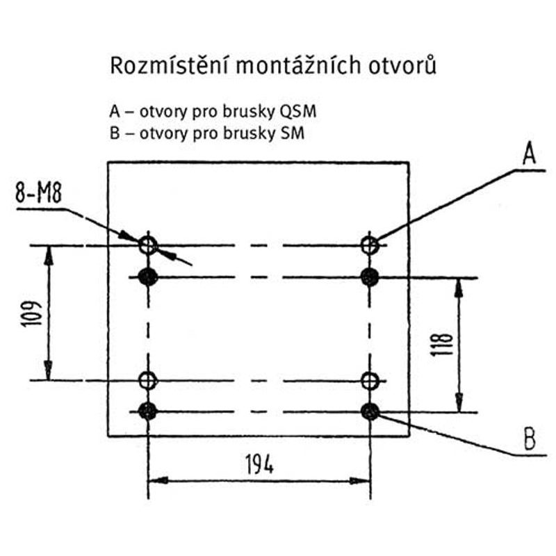 NÁSTĚNNÝ DRŽÁK PRO KOTOUČOVÉ BRUSKY - ELEKTRO NÁŘADÍ