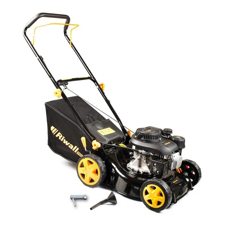 RIWALL PRO RPM 4234 P TRAVNÍ SEKAČKA 2 V 1 S BENZINOVÝM MOTOREM BEZ POJEZDU - SEKAČKY BEZ POJEZDU - SEKAČKY