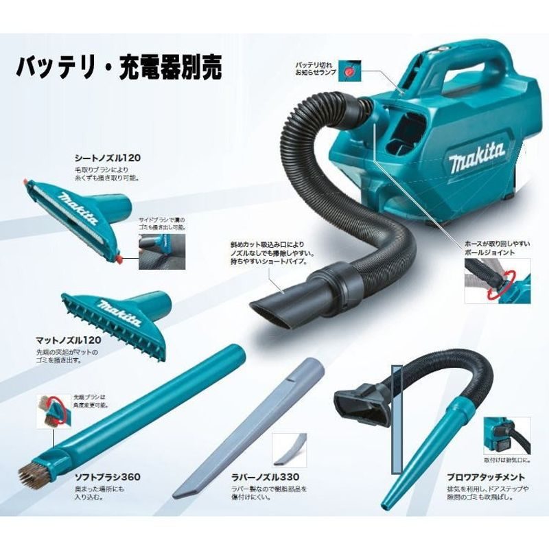 MAKITA CL121DZ - AKU-VYSAVAČ LI-ION CXT 12V,BEZ AKU Z - AKU NÁŘADÍ