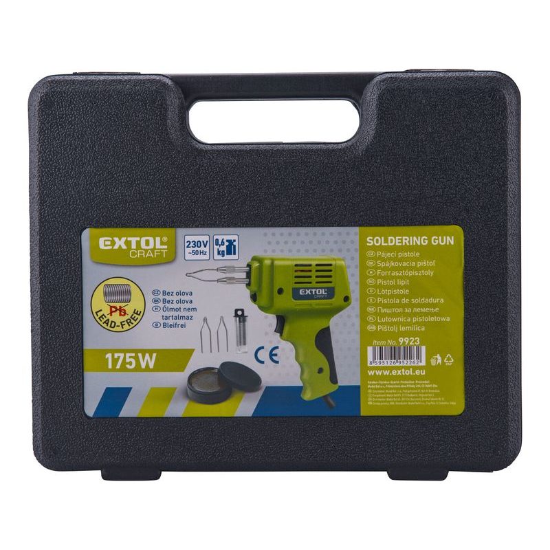 EXTOL CRAFT PISTOLE PÁJECÍ TRANSFORMÁTOROVÁ, 175W, 9923 - ELEKTRO NÁŘADÍ