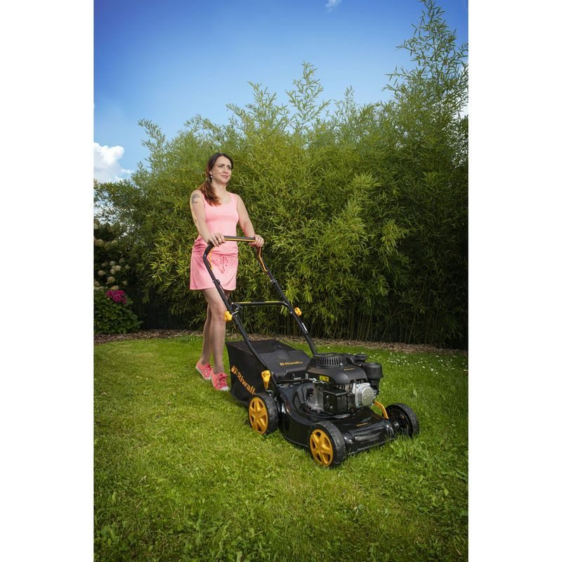 RIWALL PRO RPM 4234 P TRAVNÍ SEKAČKA 2 V 1 S BENZINOVÝM MOTOREM BEZ POJEZDU - SEKAČKY BEZ POJEZDU - SEKAČKY