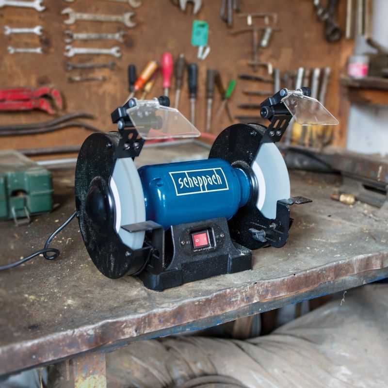 SCHEPPACH SM 200 L DVOUKOTOUČOVÁ BRUSKA - ELEKTRO NÁŘADÍ