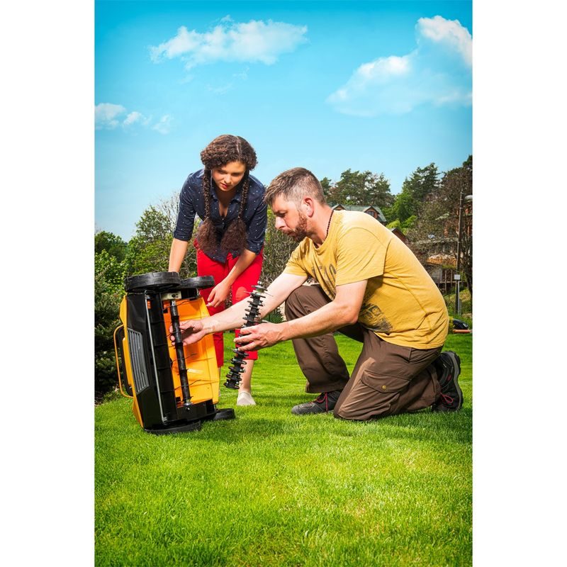 RIWALL PRO REV 3816 TRAVNÍ PROVZDUŠŇOVAČ S ELEKTRICKÝM MOTOREM COMBI 3 V 1 - ELEKTRICKÉ VERTIKUTÁTORY - ZAHRADNÍ STROJE A TECHNIKA